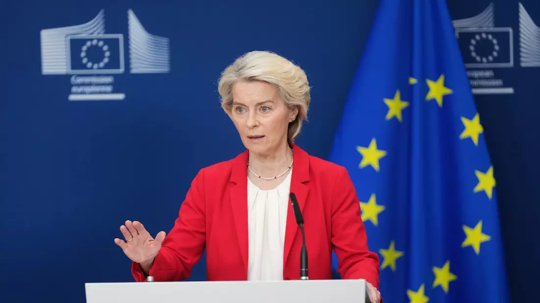 Druck ist die einzige Sprache, die Russland versteht, sagt EU-Kommissionspräsidentin Ursula von der Leyen. (Archivbild) - Bild: Virginia Mayo/AP/dpa
