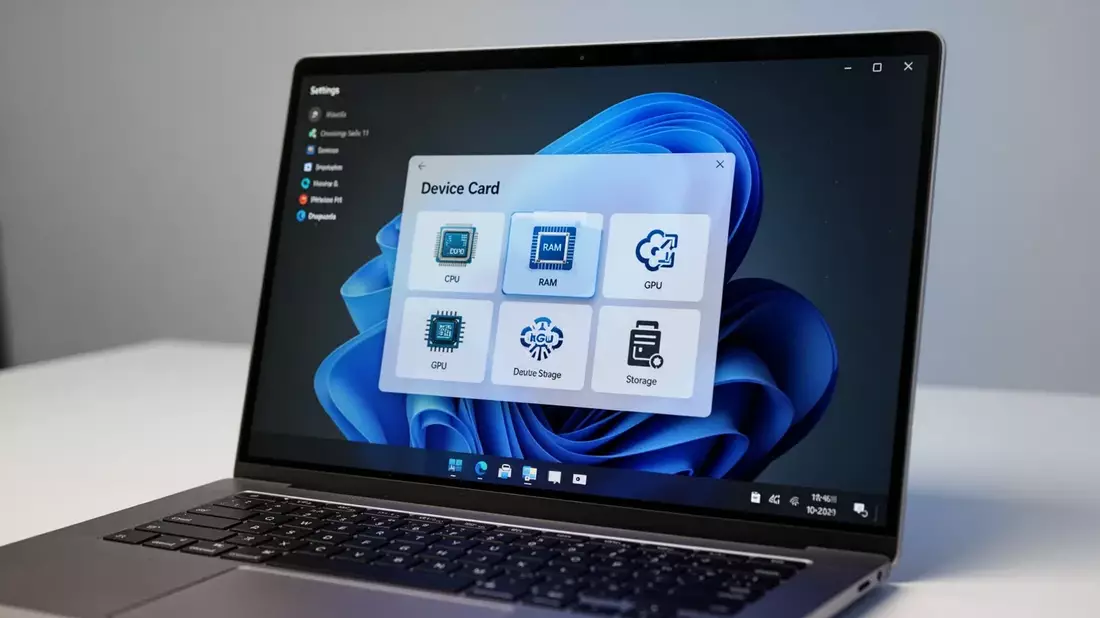 Windows 11: Microsoft stellt zentrale Hardware-Info direkt in die Einstellungen - Bild: über boerse-global.de