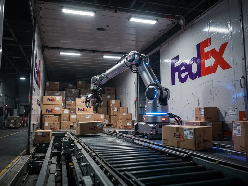 FedEx setzt auf Roboter „Scoop“ für automatische LKW-Entladung - Foto: über boerse-global.de