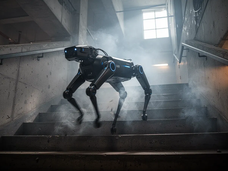 Unitree Go2: KI-Roboter lernt Rettungseinsätze in brennenden Gebäuden - Foto: über boerse-global.de