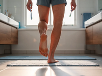 Einbeinstand beim Zähneputzen: Einfache Übung senkt Sturzrisiko - Foto: über boerse-global.de