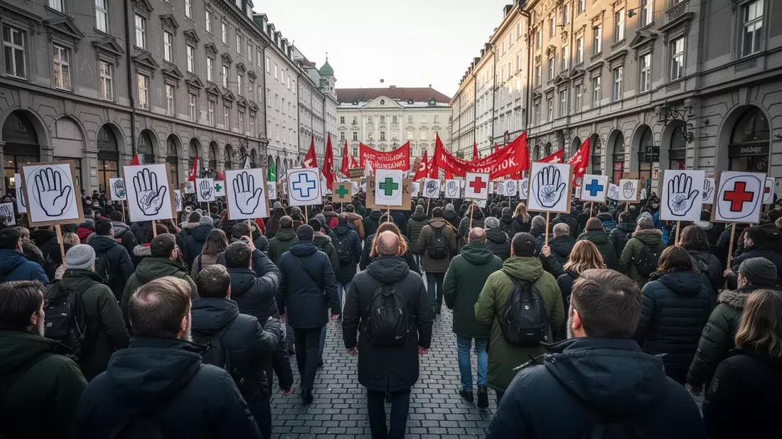 Pflegeprotest in Graz: Tausende kämpfen gegen Kürzungspläne - Bild: über boerse-global.de