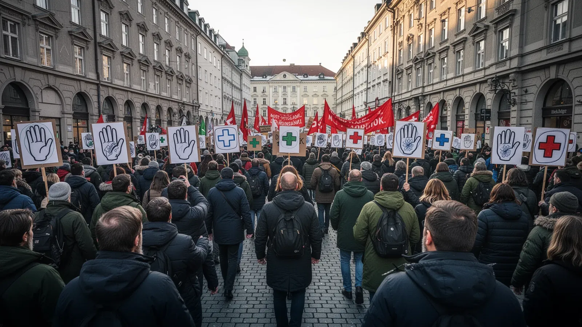 Pflegeprotest in Graz: Tausende kämpfen gegen Kürzungspläne - Foto: über boerse-global.de