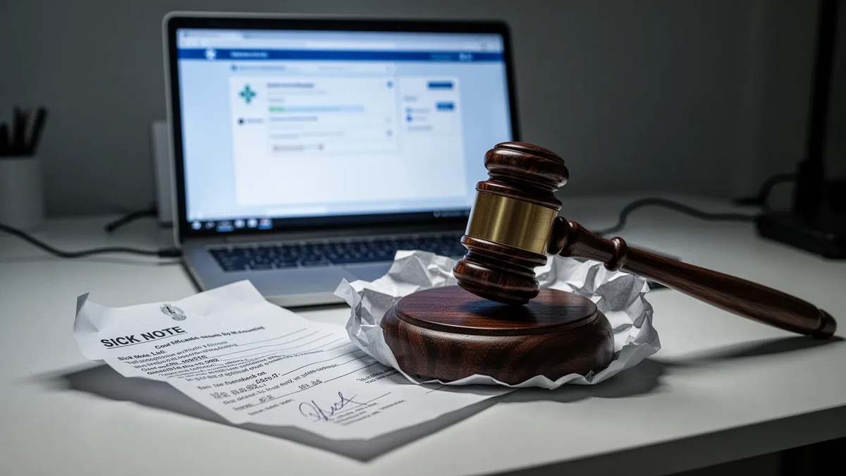 Online-Krankschreibung: Fristlose Kündigung droht - Foto: über boerse-global.de