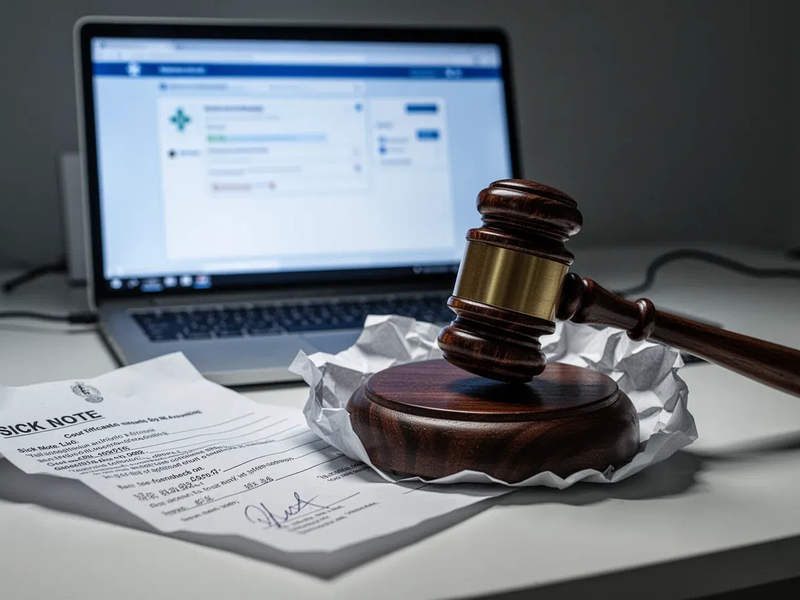 Online-Krankschreibung: Fristlose Kündigung droht - Foto: über boerse-global.de