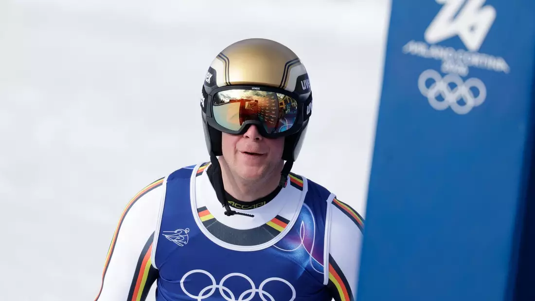 Als einziger Deutscher kommt Simon Jocher bei der Olympia-Abfahrt nur auf den 21. Platz. - Bild: Oliver Weiken/dpa