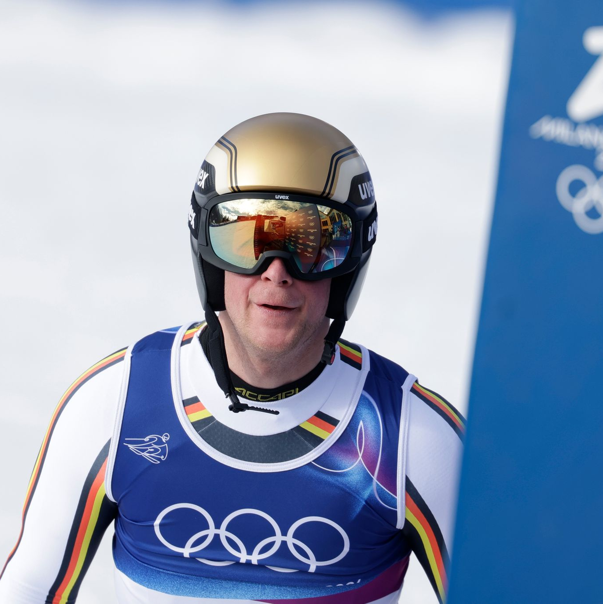 Als einziger Deutscher kommt Simon Jocher bei der Olympia-Abfahrt nur auf den 21. Platz. - Foto: Oliver Weiken/dpa