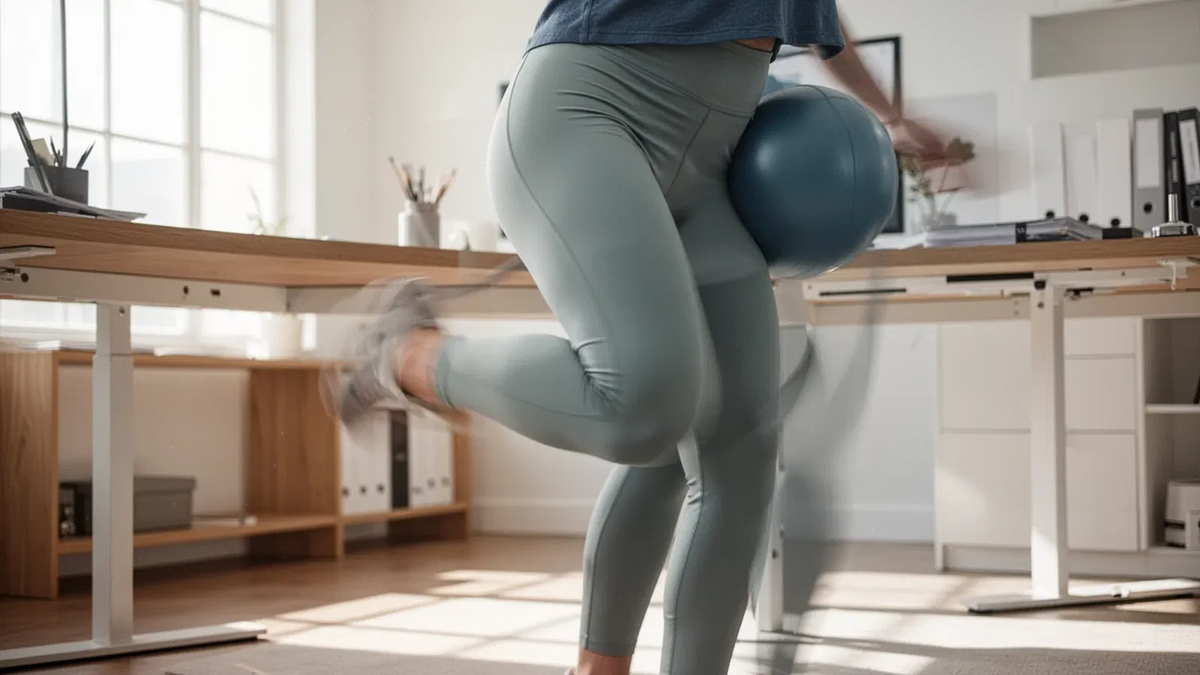 Dynamisches Bein-Pendeln: Die einfache Übung gegen Bewegungsmangel - Foto: über boerse-global.de