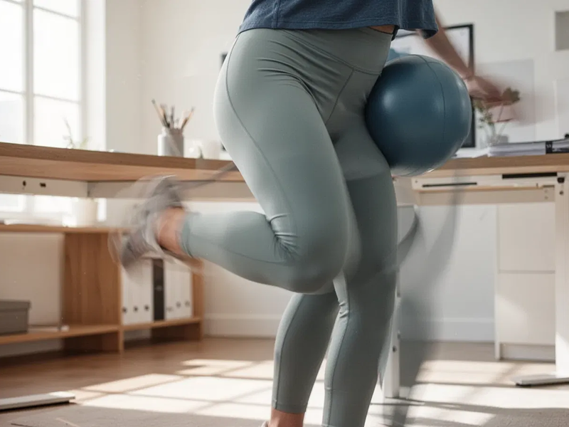 Dynamisches Bein-Pendeln: Die einfache Übung gegen Bewegungsmangel - Foto: über boerse-global.de