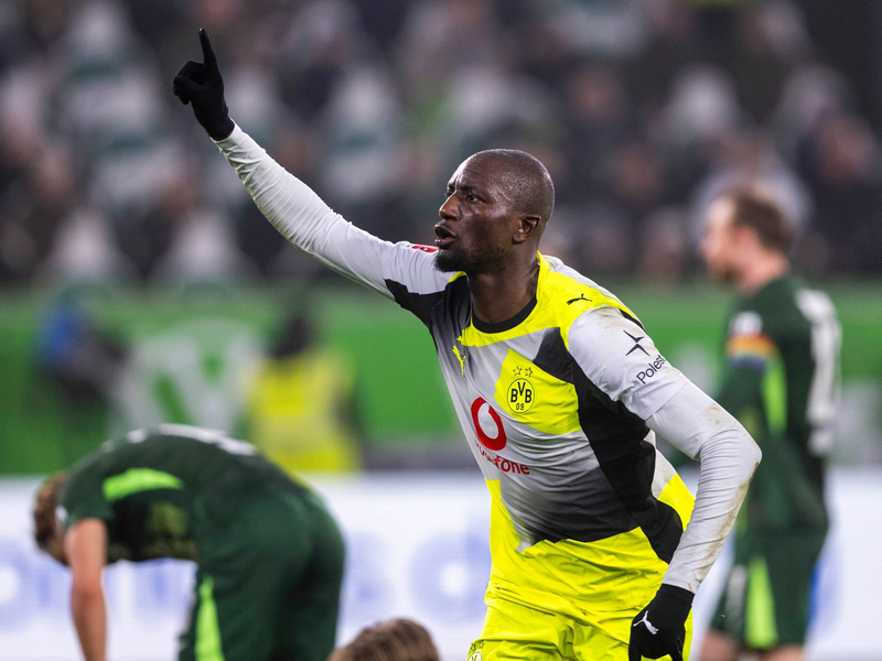 Rettete seine Mannschaft: BVB-Torjäger Serhou Guirassy. - Foto: David Inderlied/dpa