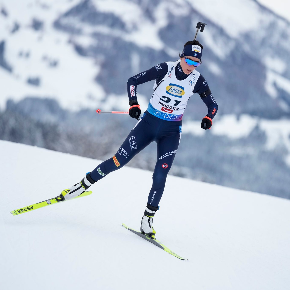 Die italienische Biathletin Rebecca Passler geht beim Cas gegen ihre Dopingsperre vor. (Archivbild) - Foto: Matthias Schrader/AP/dpa