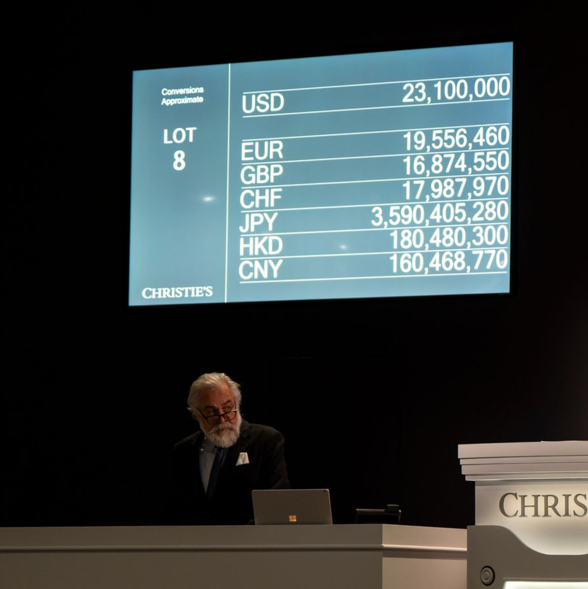 Das Bietergefecht dauerte rund 45 Minuten. (Handout) - Foto: -/CHRISTIE’S IMAGES LTD. 2025/dpa