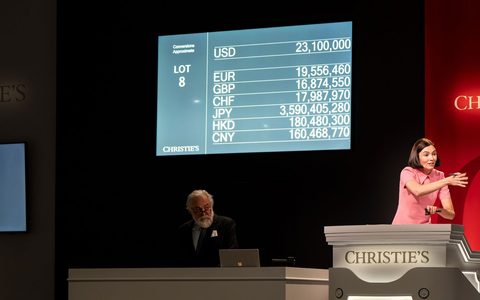 Das Bietergefecht dauerte rund 45 Minuten. (Handout) - Foto: -/CHRISTIE’S IMAGES LTD. 2025/dpa
