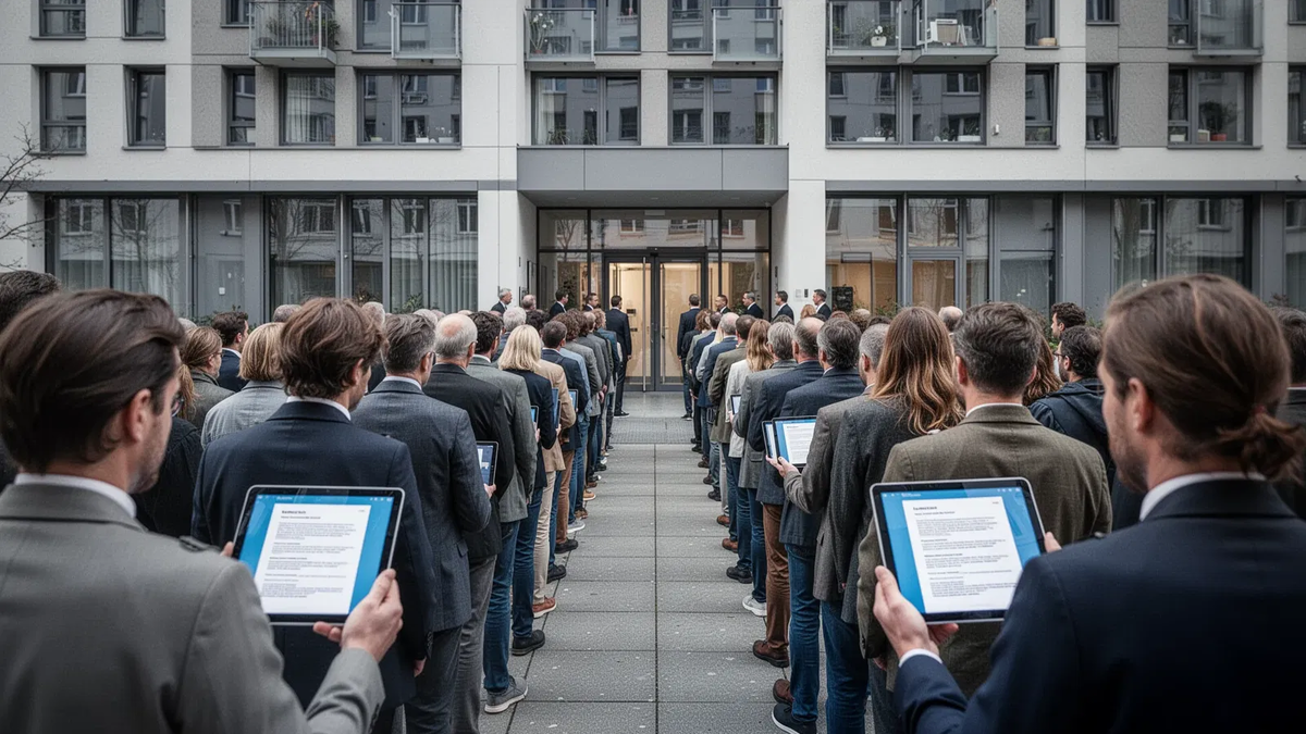 Berliner Wohnungssuche: So kämpfen Mieter um jede Besichtigung - Foto: über boerse-global.de