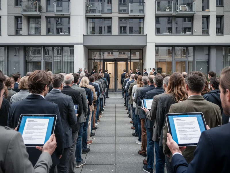 Berliner Wohnungssuche: So kämpfen Mieter um jede Besichtigung - Foto: über boerse-global.de