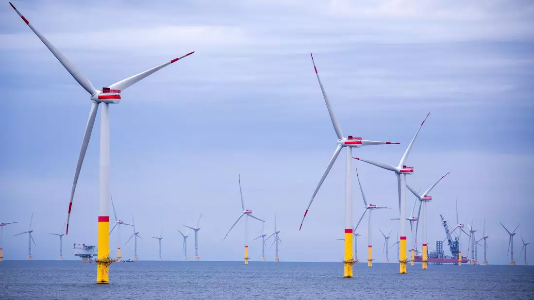 Die Windparks in der Ostsee produzierten nach Angaben des Netzbetreibers 50Hertz im vergangenen Jahr etwa zehn Prozent mehr Strom als im Jahr zuvor. (Archivbild)  - Bild: Jens Büttner/dpa-Zentralbild/dpa