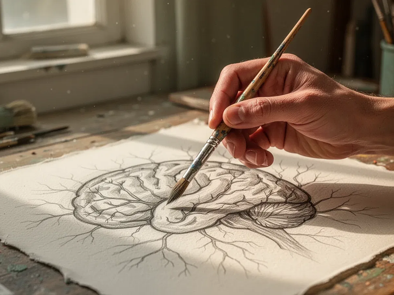 Zeichnen schützt das Gehirn besser als digitale Spiele - Foto: über boerse-global.de