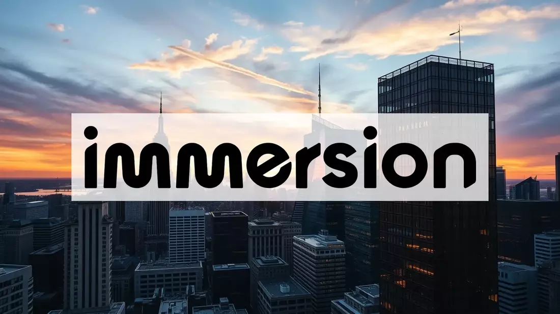 Immersion Stock: Gauging Momentum in a Shifting Tech Landscape - Bild: über boerse-global.de