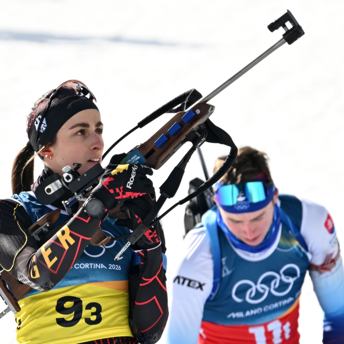 Vanessa Voigt überzeugte mit einer tadellosen Schießleistung. - Foto: Hendrik Schmidt/dpa