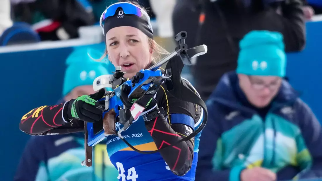 Franziska Preuß musste einmal in die Strafrunde. - Bild: David J. Phillip/AP/dpa