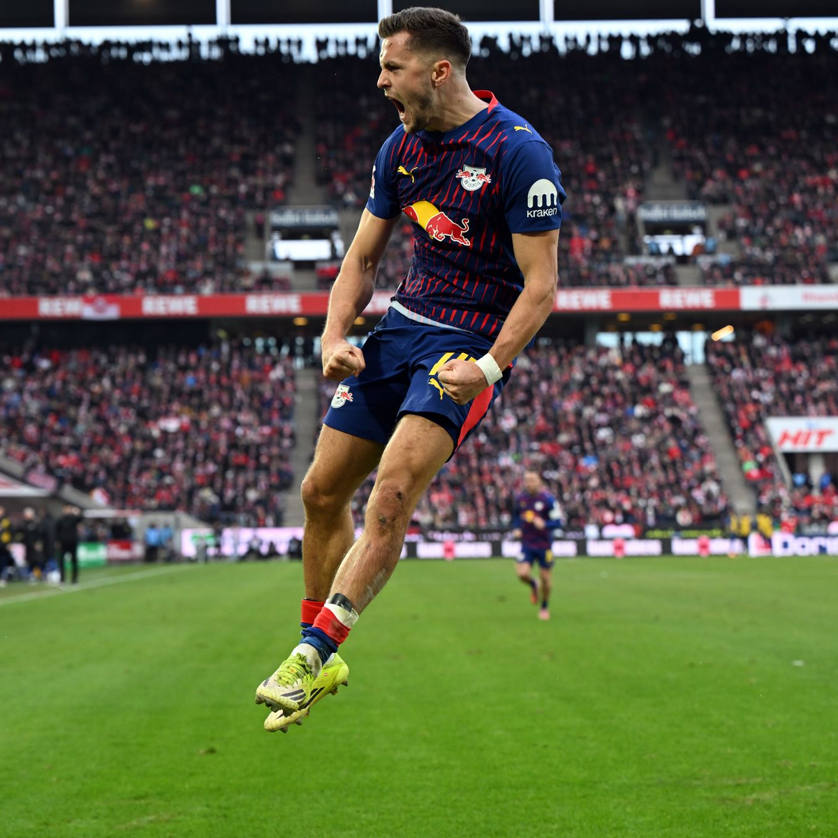 Hatte viel Grund zum Jubeln: Christoph Baumgartner. - Foto: Federico Gambarini/dpa