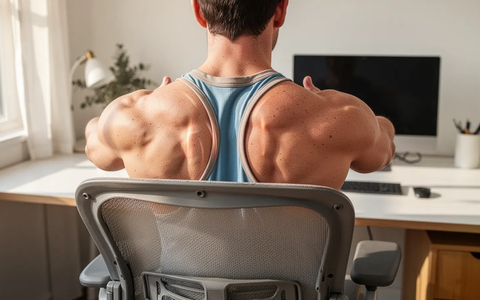 Schulterblatt-Retraktion bekämpft den Büro-Nacken - Foto: über boerse-global.de