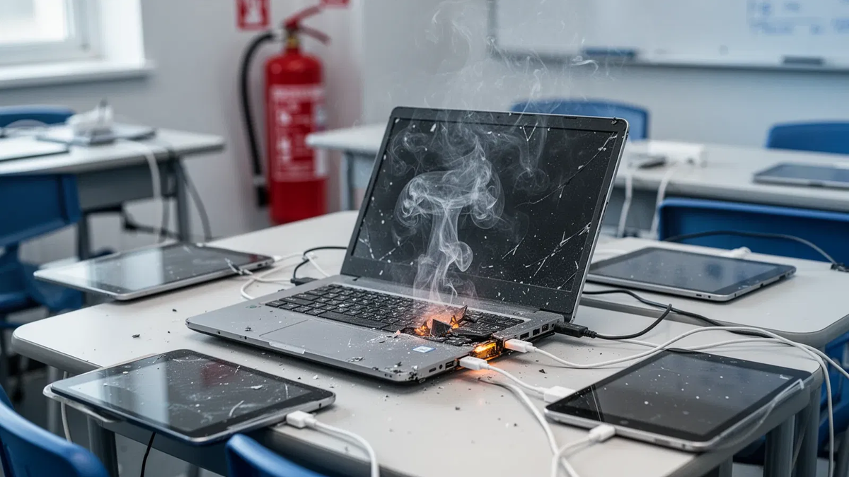 Lithium-Akkus: Deutsche Schulen unterschätzen Brandgefahr - Foto: über boerse-global.de