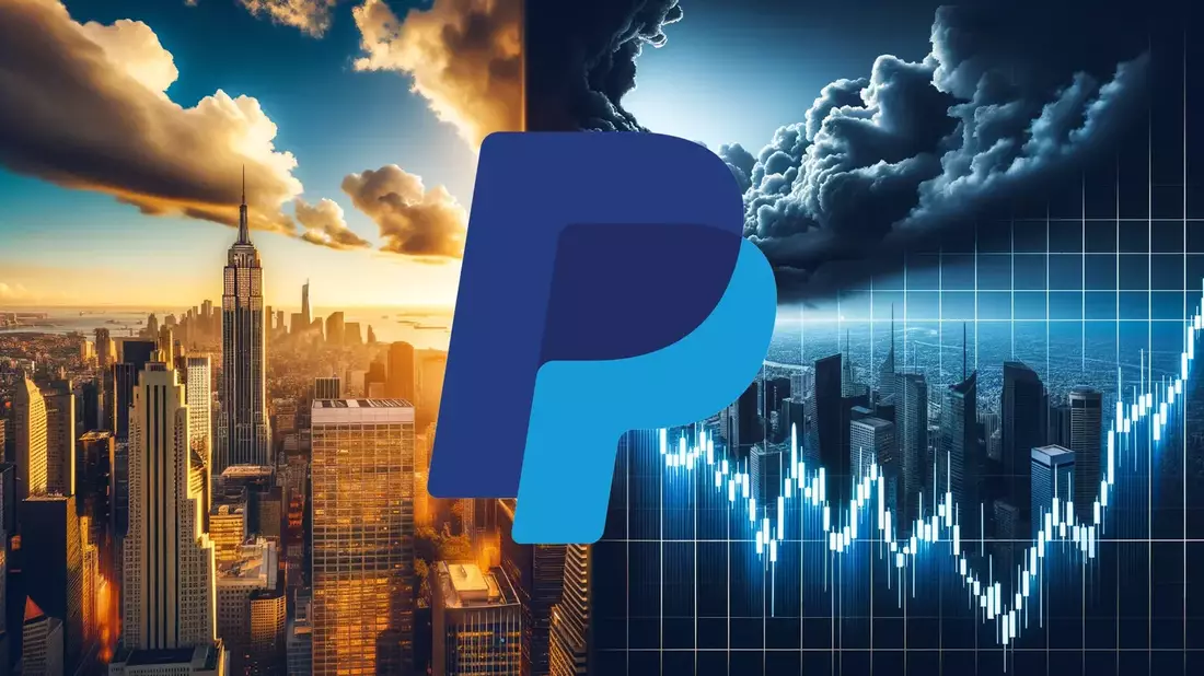 PayPal se desploma en bolsa tras un cambio de liderazgo y un pronóstico decepcionante Illustration mit AI erstellt übermittelt durch boerse-global.de