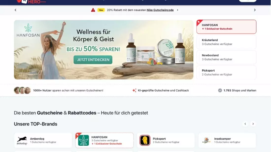 Schluss mit Frust beim Online-Shopping: RabattHero setzt neue Maßstäbe durch KI-gestützte Gutscheinprüfung - Cashback-Erweiterung angekündigt - Bild: presseportal.de