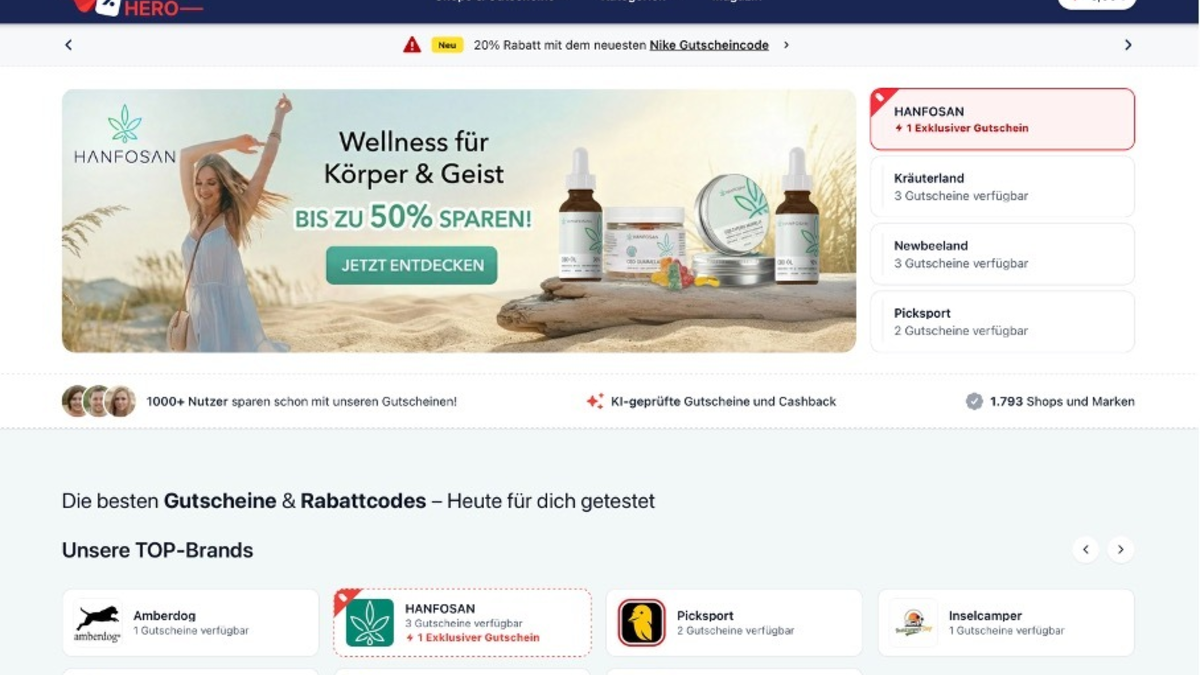 Schluss mit Frust beim Online-Shopping: RabattHero setzt neue Maßstäbe durch KI-gestützte Gutscheinprüfung - Cashback-Erweiterung angekündigt - Foto: presseportal.de