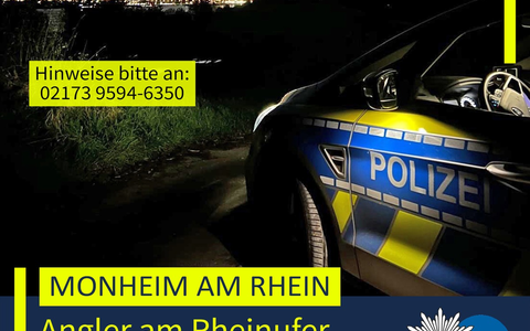 POL-ME: Angler überfallen und bestohlen: Polizei bittet um Hinweise - 2602035 - Foto: presseportal.de
