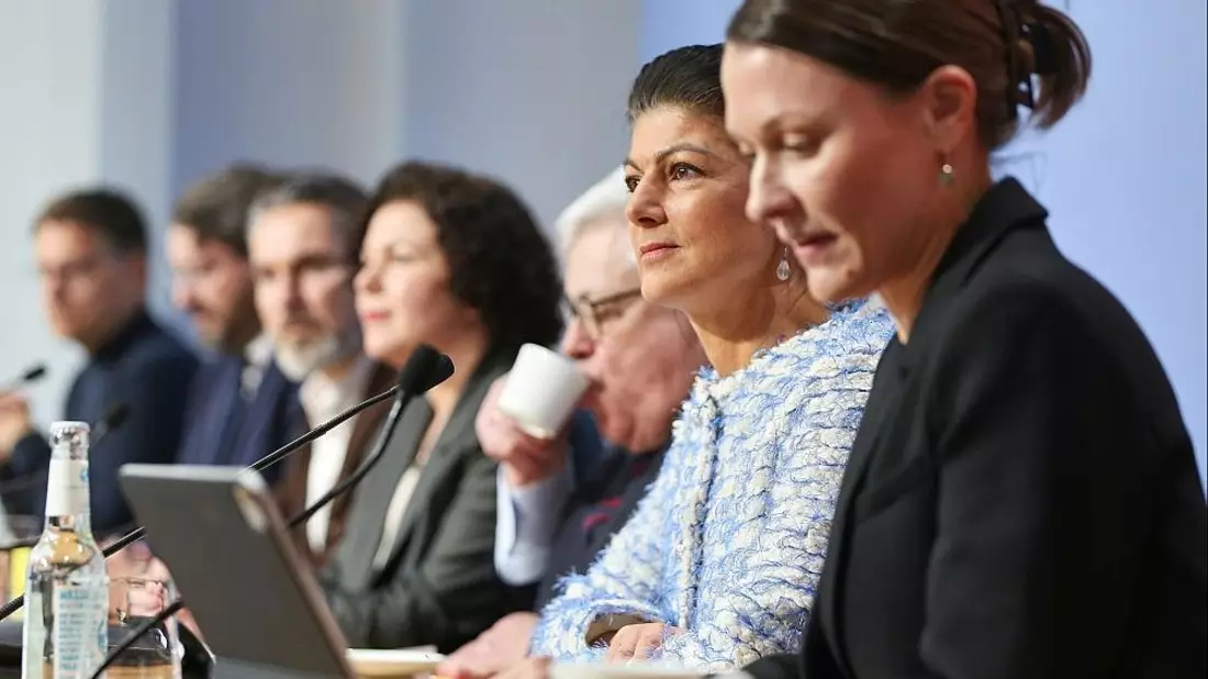 BSW-Pressekonferenz zu Wahlprüfungsbeschwerde am 09.02.2026 - Bild: via dts Nachrichtenagentur