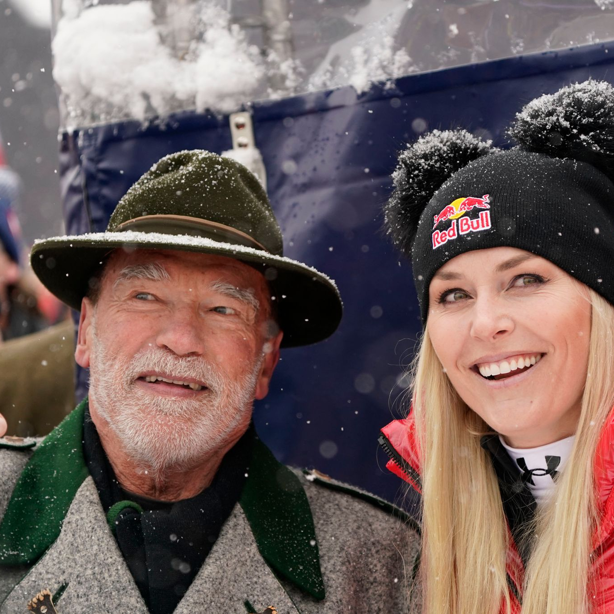 Arnold Schwarzenegger und Lindsey Vonn sind befreundet. (Archivbild) - Foto: Giovanni Auletta/AP/dpa