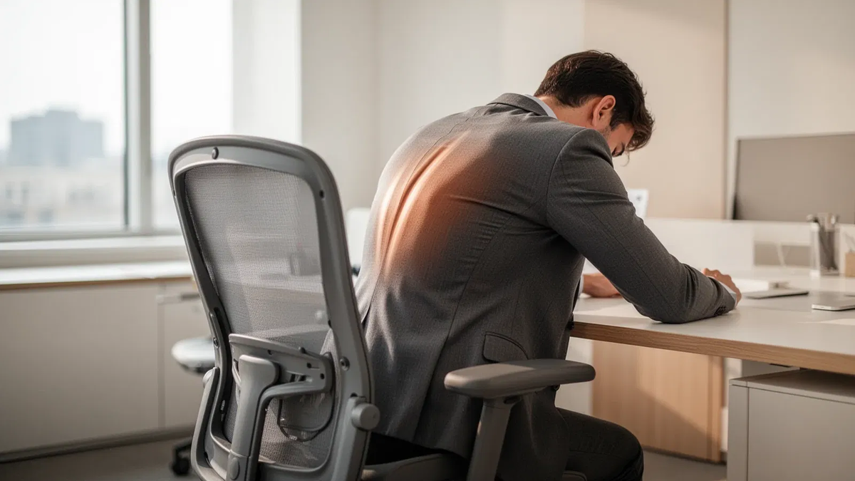 C-Bogen-Übung bekämpft den Büro-Rücken - Foto: über boerse-global.de