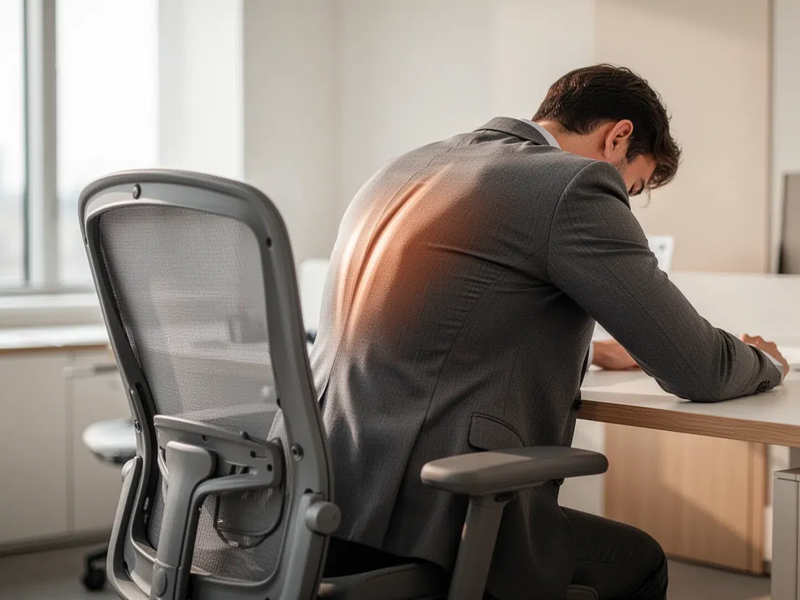 C-Bogen-Übung bekämpft den Büro-Rücken - Foto: über boerse-global.de