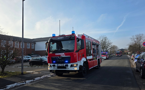 FW Celle: Papierkorb brennt in Berufsbildenerschule - Foto: presseportal.de