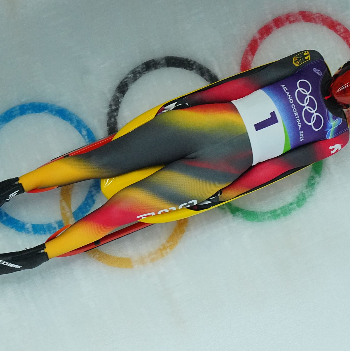 Julia Taubitz siegte nach vier Läufen in Cortina klar. - Foto: Michael Kappeler/dpa