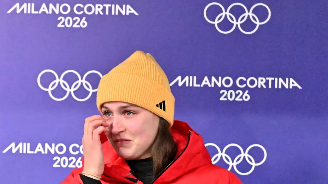 Merle Fräbel war nach der verpassten Medaille tief enttäuscht. - Bild: Robert Michael/dpa