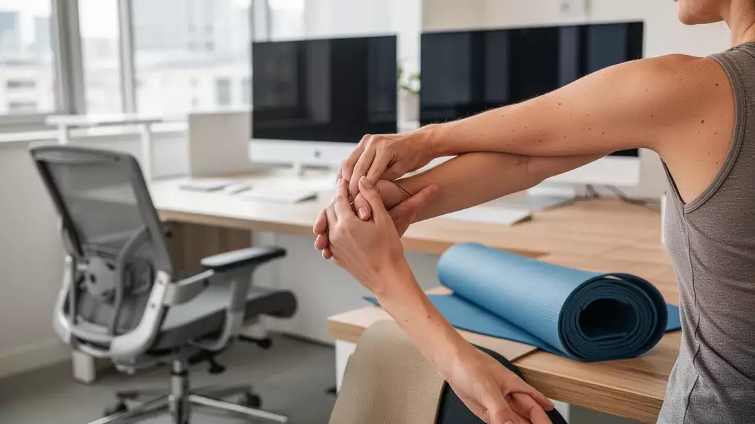 Hatha-Yoga löst Verspannungen direkt am Schreibtisch - Bild: über boerse-global.de