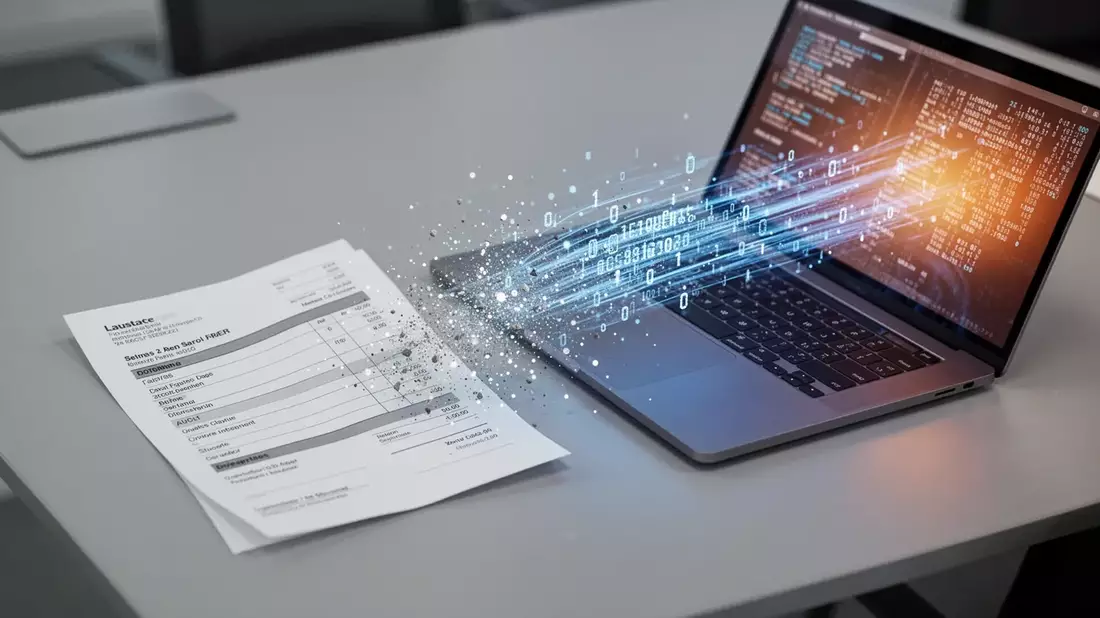 E-Rechnung wird Pflicht: Automatisierungswelle rollt auf Unternehmen zu Illustration mit AI erstellt übermittelt durch boerse-global.de