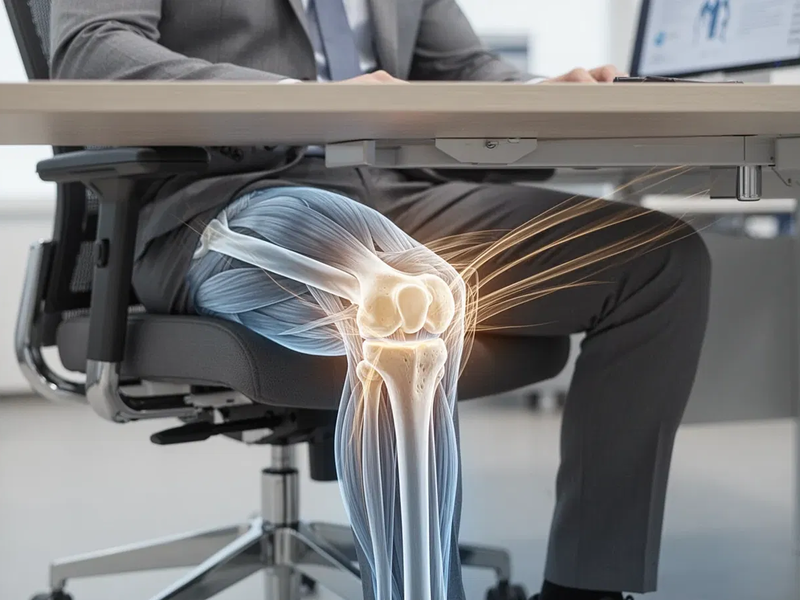 Isometrische Übungen bekämpfen Büro-Kniebeschwerden - Foto: über boerse-global.de