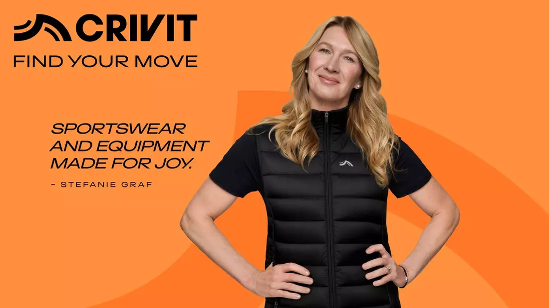 Gemeinsam für Sport und Bewegung: CRIVIT und Stefanie Graf starten internationale Partnerschaft unter dem Motto FIND YOUR MOVE - Bild: presseportal.de