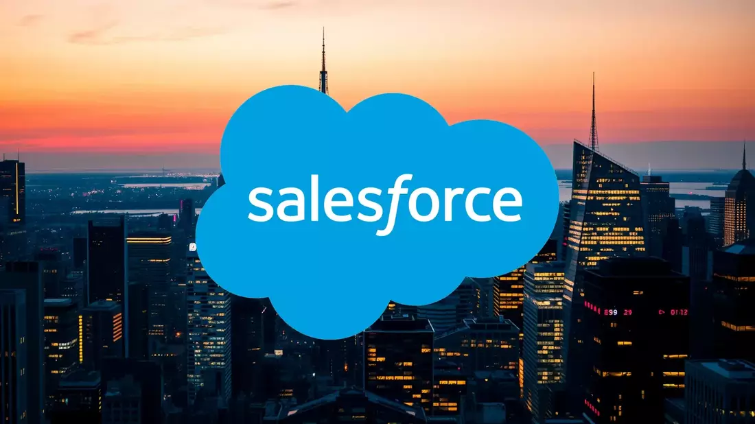 Salesforce Charts Course with AI Acquisition and Strategic Reorganization Illustration mit AI erstellt übermittelt durch boerse-global.de