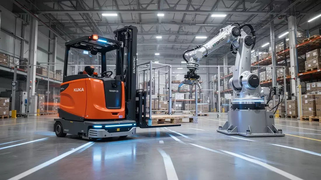 KUKA zeigt auf der LogiMAT die vernetzte Roboter-Fabrik - Bild: über boerse-global.de