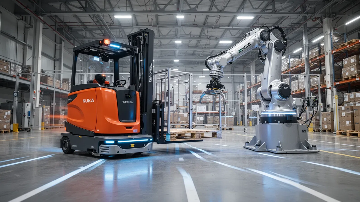 KUKA zeigt auf der LogiMAT die vernetzte Roboter-Fabrik - Foto: über boerse-global.de