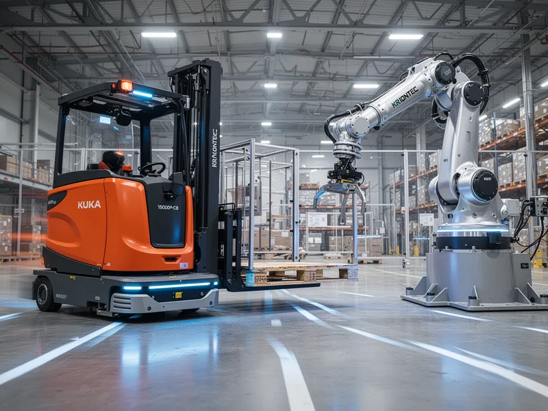 KUKA zeigt auf der LogiMAT die vernetzte Roboter-Fabrik - Foto: über boerse-global.de