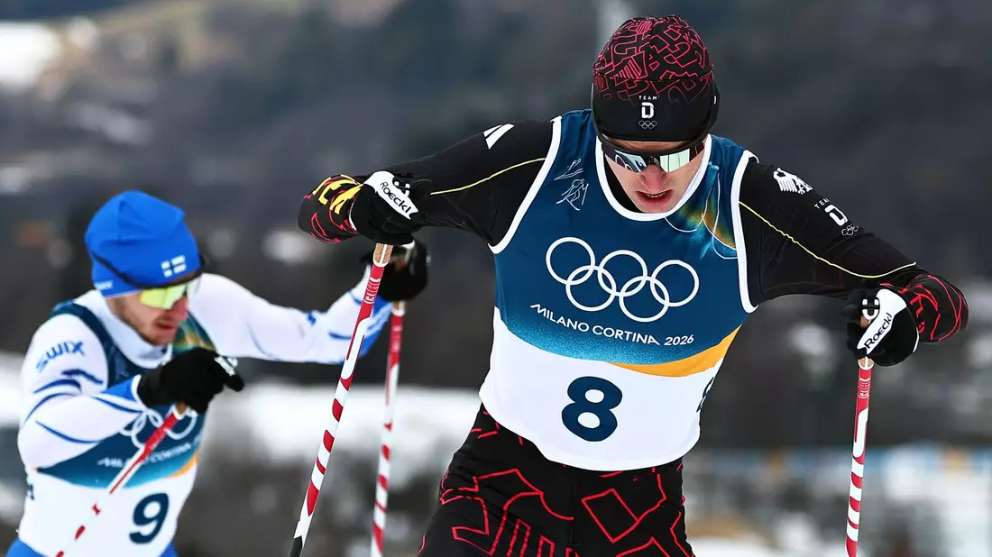 Vinzenz Geiger war bei seinem ersten Olympia-Rennen in Italien nicht in Topform. - Bild: Daniel Karmann/dpa