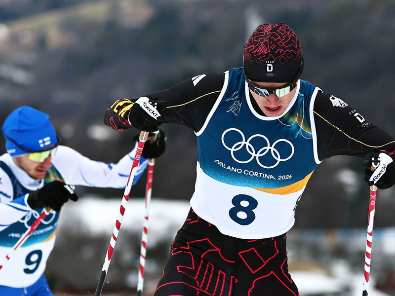 Vinzenz Geiger war bei seinem ersten Olympia-Rennen in Italien nicht in Topform. - Foto: Daniel Karmann/dpa