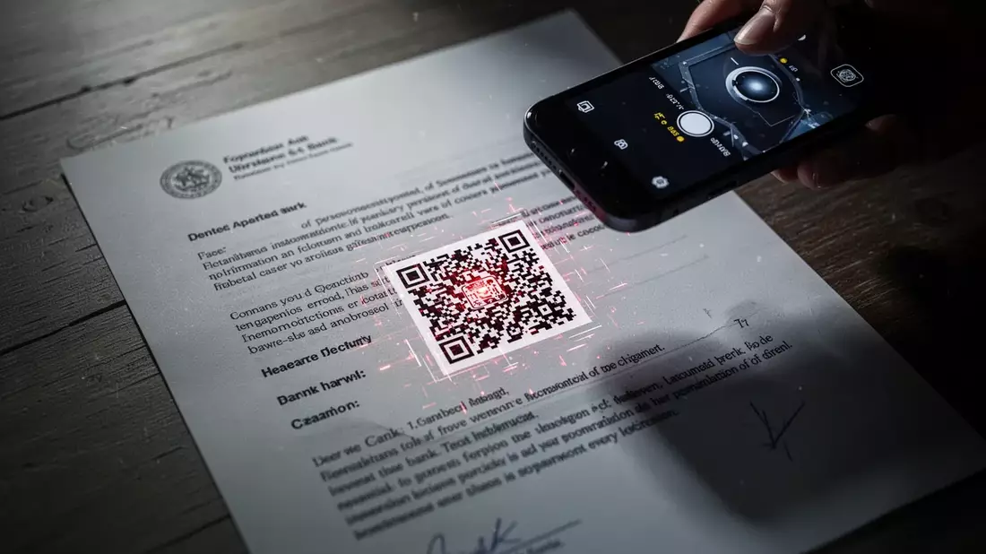 Betrüger nutzen gefälschte Bankbriefe mit QR-Codes - Bild: über boerse-global.de