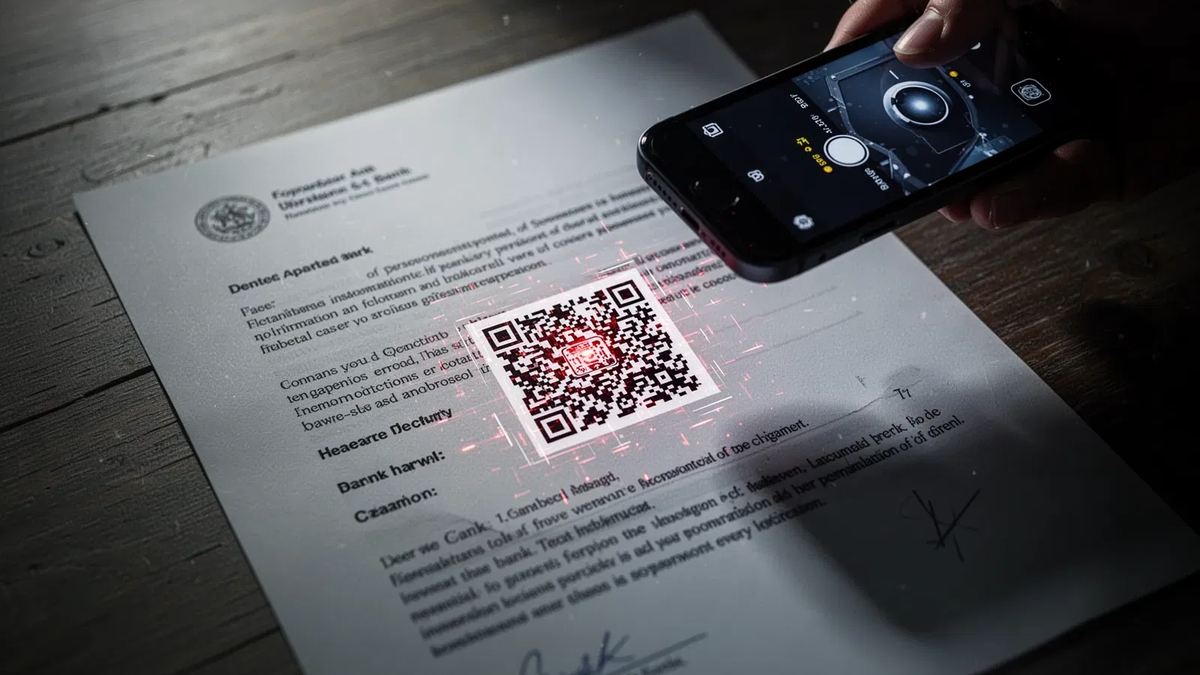 Betrüger nutzen gefälschte Bankbriefe mit QR-Codes - Foto: über boerse-global.de